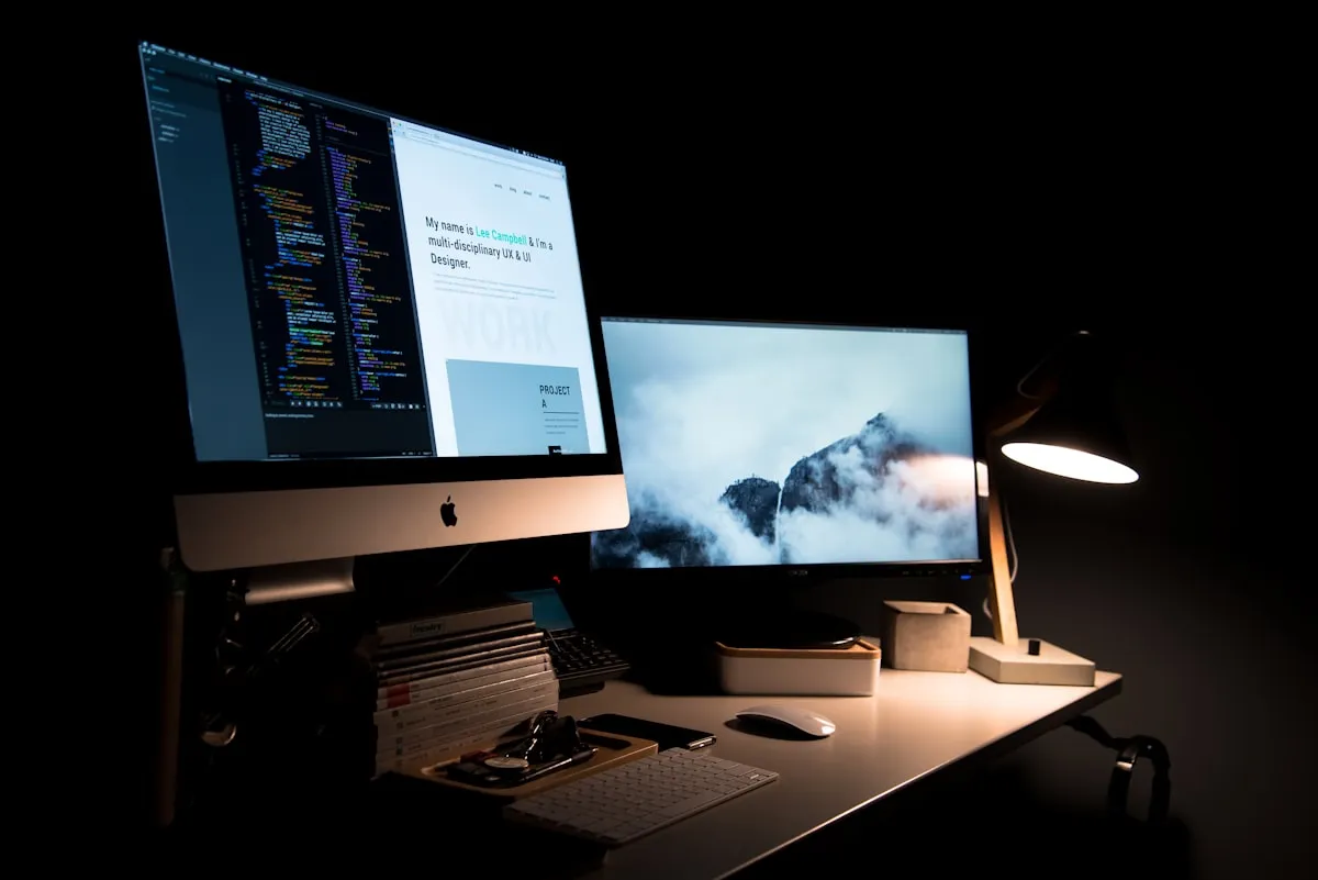 Espace de travail de conception web : maquettes et design d'interfaces